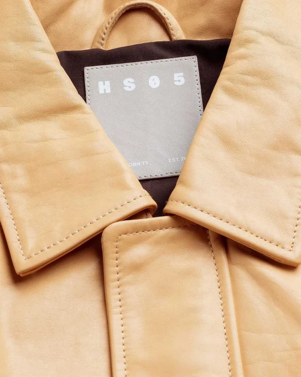 Overtøj>Highsnobiety HS05 Voksbehandlet Laeder Bomber Sand