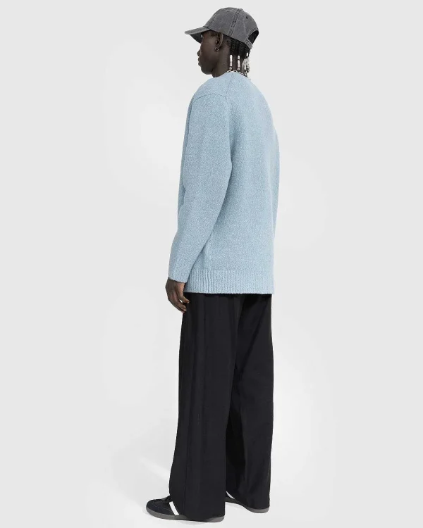 Strik>Acne Studios Wool Blend Cardigan Mineral Blue