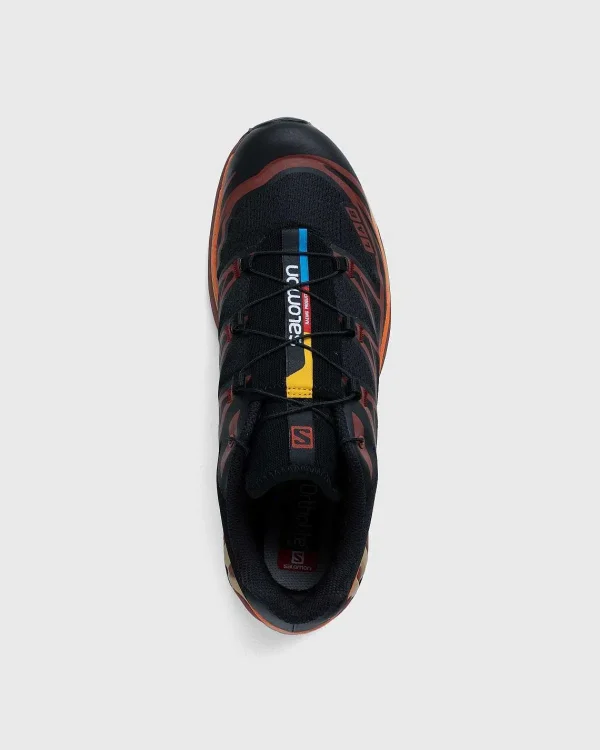 Sneakers>Salomon Xt-6 Sort/Chokoladeblomme/Vibrant Orange