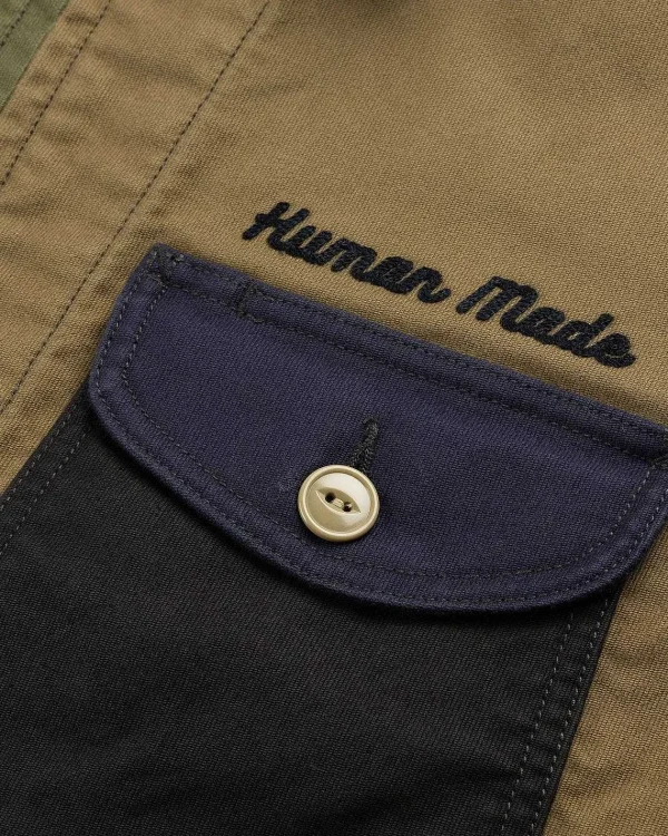 Overtøj>Human Made Zip-Up Arbejdsjakke Navy