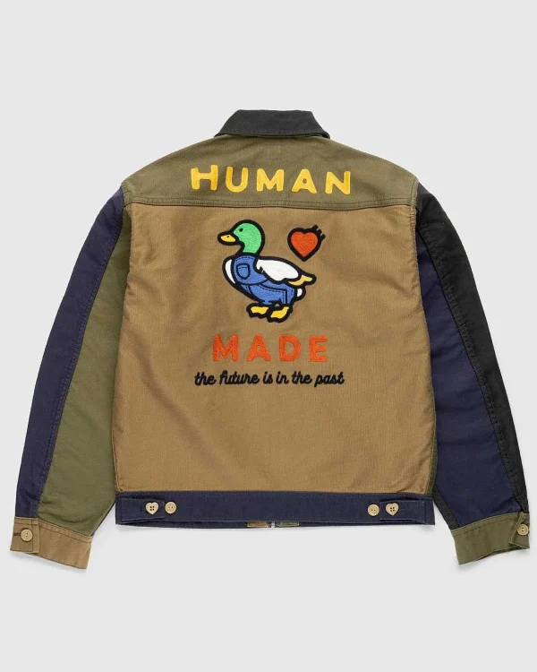 Overtøj>Human Made Zip-Up Arbejdsjakke Navy